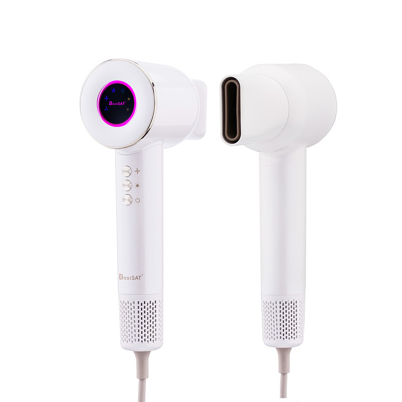 Powerful Sensor Hair Dryer 59db 240mm Curly Hair Dryer Multiple Speed For Salon And Home Use