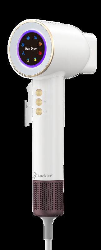 Luckier High-Speed Plasma Hair Dryer with Silent Operation Cool-Touch Housing and Detachable Filter for Professional Use