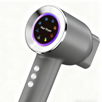 Séche-cheveux à haute vitesse ionique au plasma gris résistant à la chaleur pour le coiffage professionnel